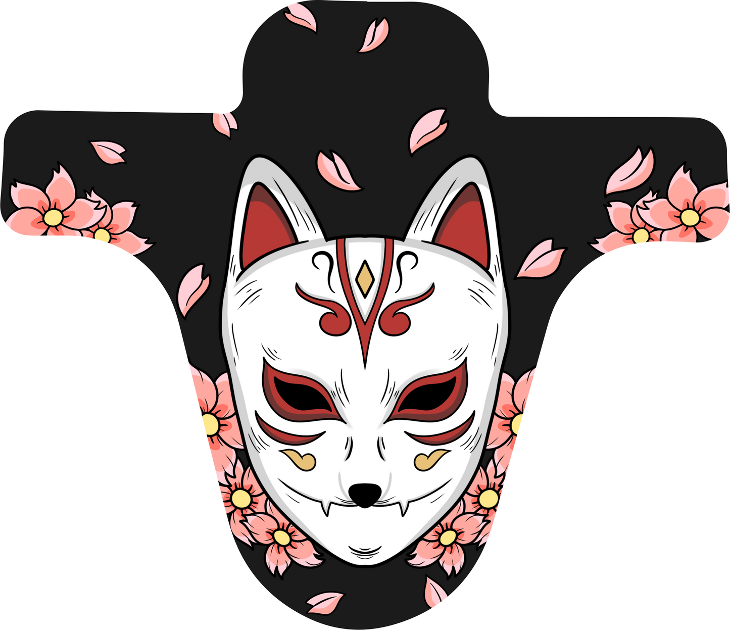 Japanese Kitsune Fox Mask Fender